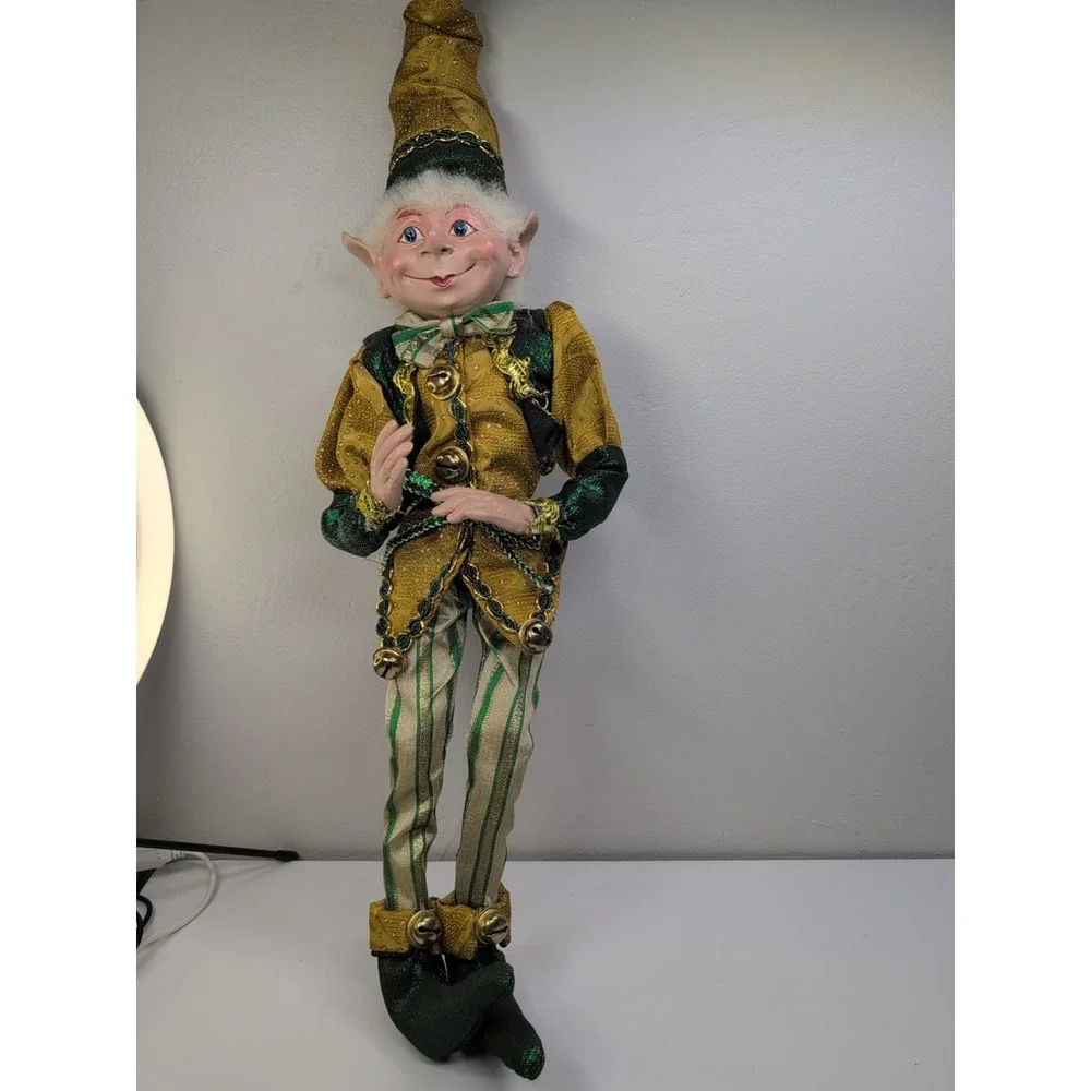 Elf PIXIE DOLL FARIES Christmas Poseable Elf Wire‎ Frame 22